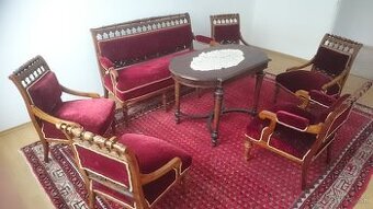 Historizmus zostava nábytku cca 150 ročnú