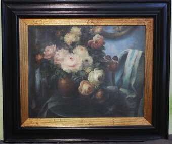 OBRAZ - Olejomaľba - Kvetinové zátišie