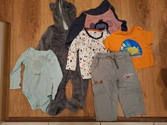Posuniem 3 veľké tašky oblečenia pre chlapčeka 0-2 roky