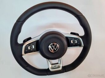 VOLANT VOLKSWAGEN R RLINE kožený CIERNE PREŠÍVANIE