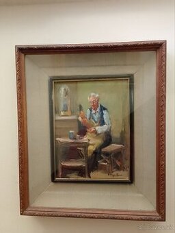 Starý obraz ,olejomalba