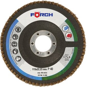 Brúsne lamelové kotúče ECO, vystužené tkaninou