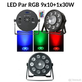 LED Par RGB 9x10W + 1x30W (120 W)