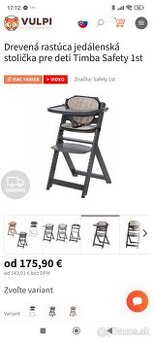 Predám jedalensku stoličku