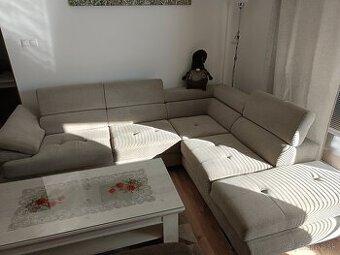 Rohová sedačka Bjorn -svetlohneda