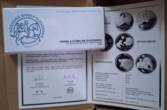Súbor minci FLORA FAUNA SLOVENSKO 2025 + PAMATNY LIST