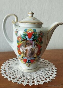 Starožitná porcelánová kanvica-V.Podhrázský
