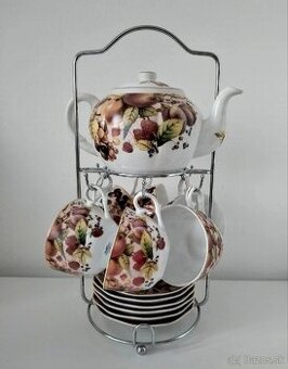 Krásna čajová súprava – nová, nepoužívaná