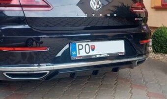 Športový difuzor na zadný nárazník pre VOLKSWAGEN