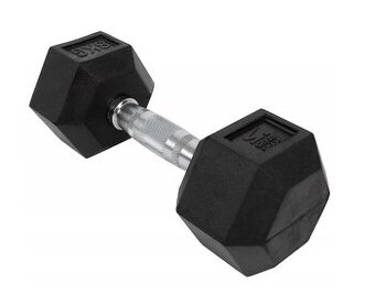 2× Sharp Shape HEX 8 kg jednoručné činky TOP stav