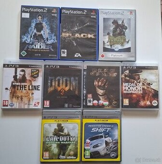 ​Predám originálne obaly s manuálmi na PS2 a PS3 (BEZ DISKOV