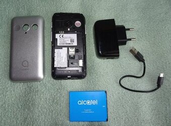 Predám seniorský mobil ALCATEL 3085X s bat. a nabíjačkou.