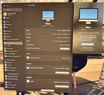 Apple iMac 27“ Retina 5K/4,2GHz/64GB RAM