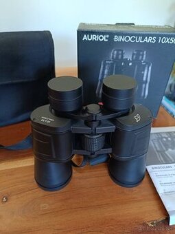 Ďalekohľad AURIOL 10X50 (120m - 1000m)