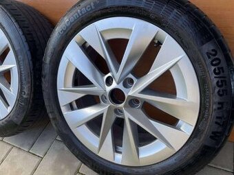 Orig.skoda alu disky 5x112 205 55 R17 Letné