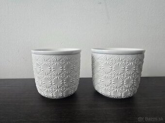 Dvojstenne hrnceky - salky na kavy 80ml