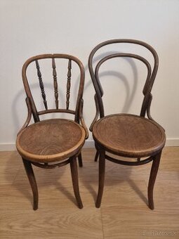 Retro drevené stoličky
