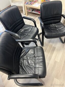 PREDÁM 3 čierne sedačky 55x45x99