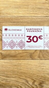 Darčeková poukážka Slovenka 30€