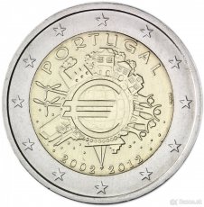 pamatne dvojeurove mince PORTUGALSKO  - starsie rocniky