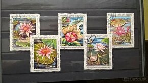 Poštové známky č.195 - Laos - lotosové kvety