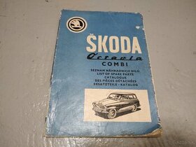 Škoda Octavia Combi seznam náhradních dílú 1969/1970