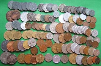 mince staré mix 115 ks - mince novšie mix 230 kusov