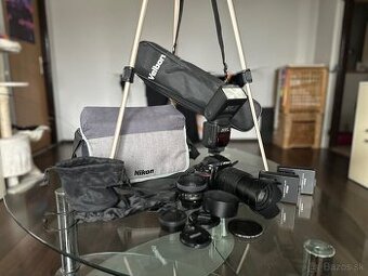 Nikon D5200 + celé profi príslušenstvo