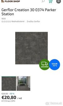 Gerflor vinyl za polovicu