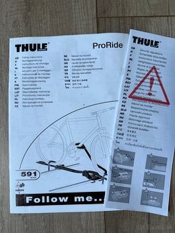THULE ProRide 591 - strešný nosič na 2 bicykle