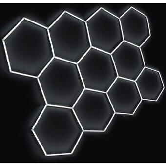 💡 LED HEXAGONOVÉ SVETLO 4500 K – 336 x 238 cm