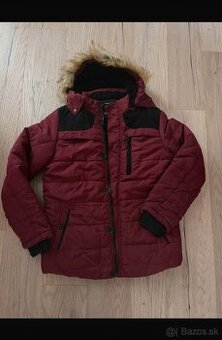 Pánska, zateplená budna, bordovej farby, veľ M