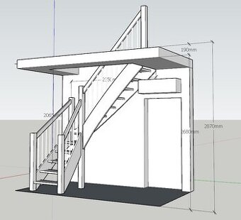 Predám samonosné schody.