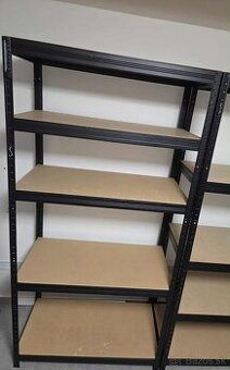 Kovový regál Kovona Futur 1800x900x450 mm 5 políc čierny