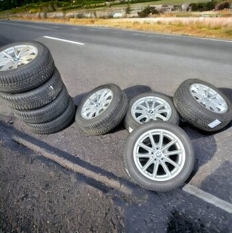 zimní R17" alu kola 5x112 7,5jx17 et27 pneu 80%