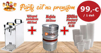 Kompletný čapovací set za 99€/deň