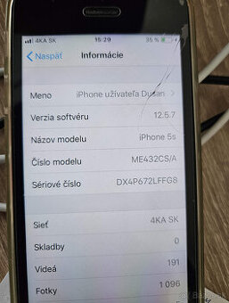 Apple iphone 5S 16gb Space Gray