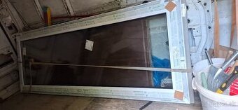 balkónové dvere 870x2350 orech /biela 3sklo