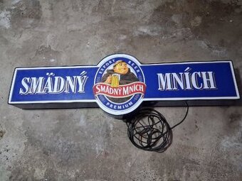 Smädný mních osvetlená tabuľa