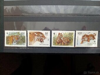 Poštové známky č.798 - Rusko - tiger sibírsky komplet