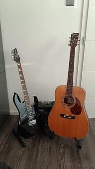 Predám gitarový set – Cort + Ibanez + Vox kombo + príslušens