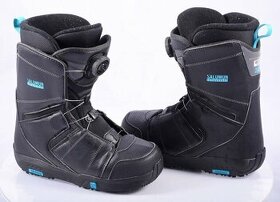 EU 38 použité snowboardové topánky SALOMON FACTION BOA