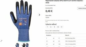 Pracovné neporezne rukavice