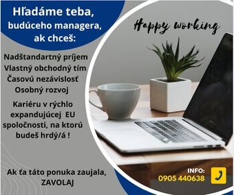 Hľadáme ľudí s podnikateľským myslením