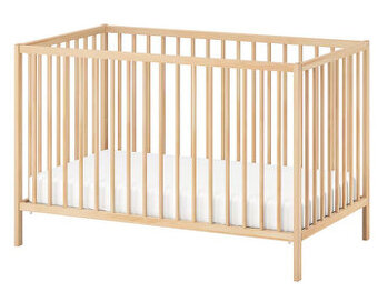 Predám IKEA detská postieľka - buk - 60x120 cm