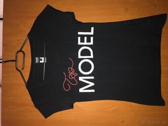 D&G originál top model black damske tricko M/L