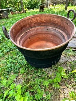 Medený kotlík s príslušenstvom