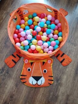 Detský suchý bazén Tiger s loptičkami