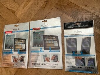 Predám ochranné fólie Puro na Samsung Galaxy Tab a iPad