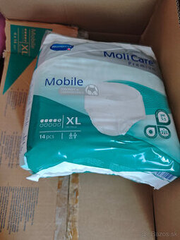 MOLICARE Premium mobile 5 kvapiek XL 14 ks-cena cca 0,20/ks